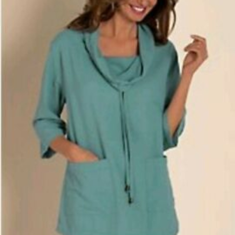 Soft Surroundings Small Gypsy Gauze Pullover